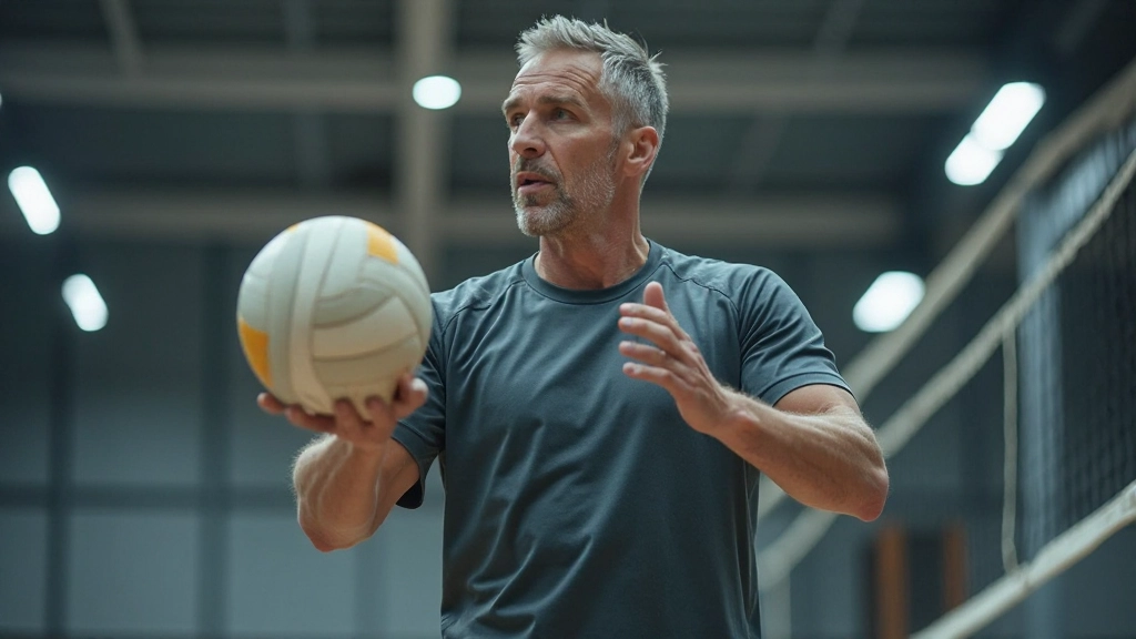 مدرب كرة طائرة محترف يوضح تقنية الإرسال أمام فريق